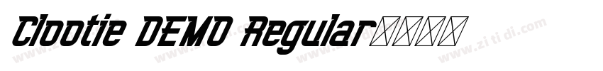 Clootie DEMO Regular字体转换